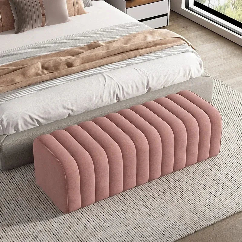 Nordic Shoe-changing Stool Home Furniture Doorway Ottoman Comfortable Soft Bag Bench Cloakroom Sofa Side Stools U - HOMELIVING