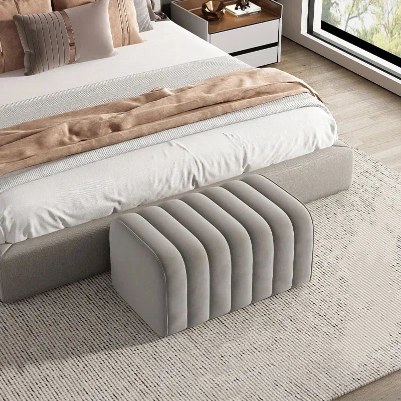 Nordic Shoe-changing Stool Home Furniture Doorway Ottoman Comfortable Soft Bag Bench Cloakroom Sofa Side Stools U - HOMELIVING