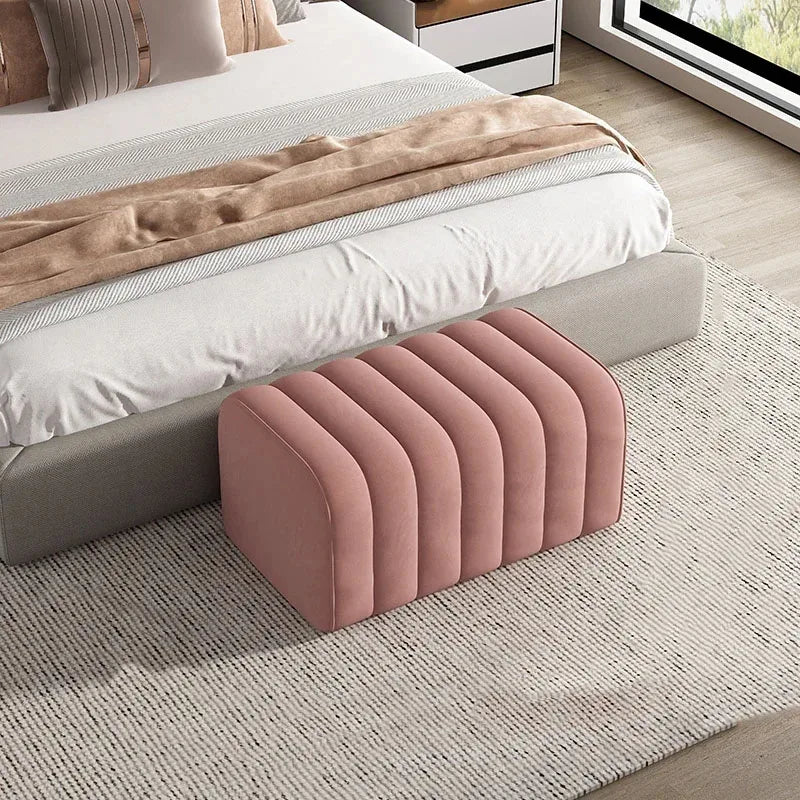 Nordic Shoe-changing Stool Home Furniture Doorway Ottoman Comfortable Soft Bag Bench Cloakroom Sofa Side Stools U - HOMELIVING