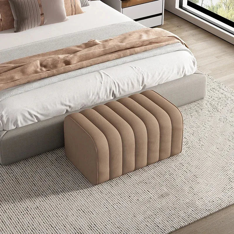 Nordic Shoe-changing Stool Home Furniture Doorway Ottoman Comfortable Soft Bag Bench Cloakroom Sofa Side Stools U - HOMELIVING