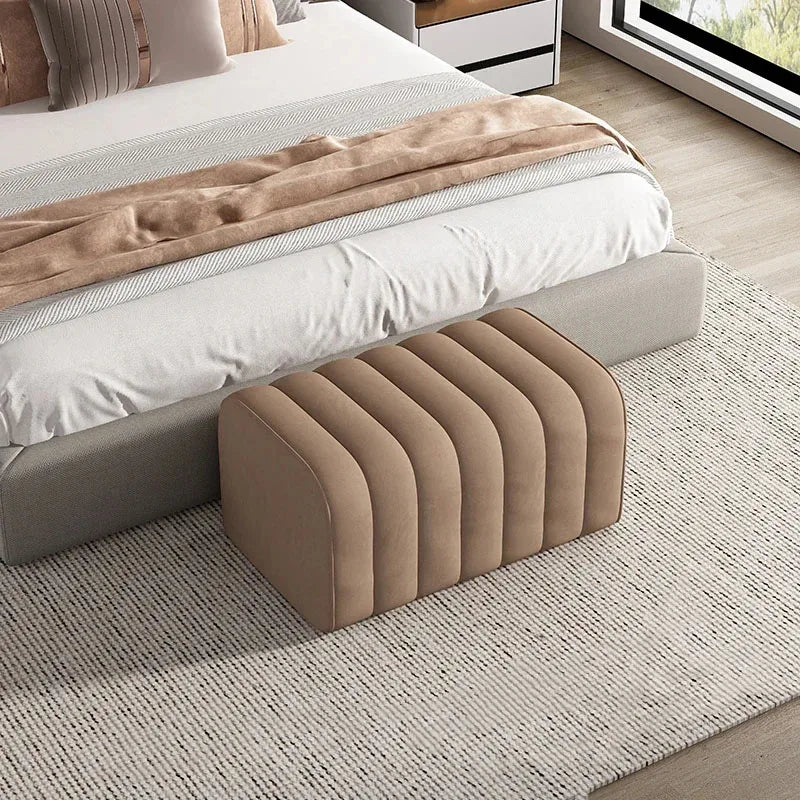 Nordic Shoe-changing Stool Home Furniture Doorway Ottoman Comfortable Soft Bag Bench Cloakroom Sofa Side Stools U - HOMELIVING