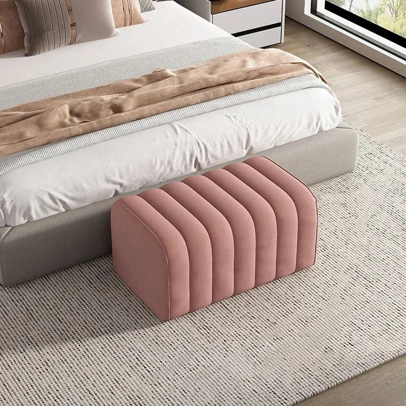 Nordic Shoe-changing Stool Home Furniture Doorway Ottoman Comfortable Soft Bag Bench Cloakroom Sofa Side Stools U - HOMELIVING