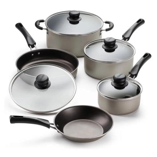 Utensil Set Champagne Pots Sets for Cooking Utensils Set Free Shipping Cookware Kit Kitchen Accessories Pot Non Stick Dinner Bar - HOMELIVING