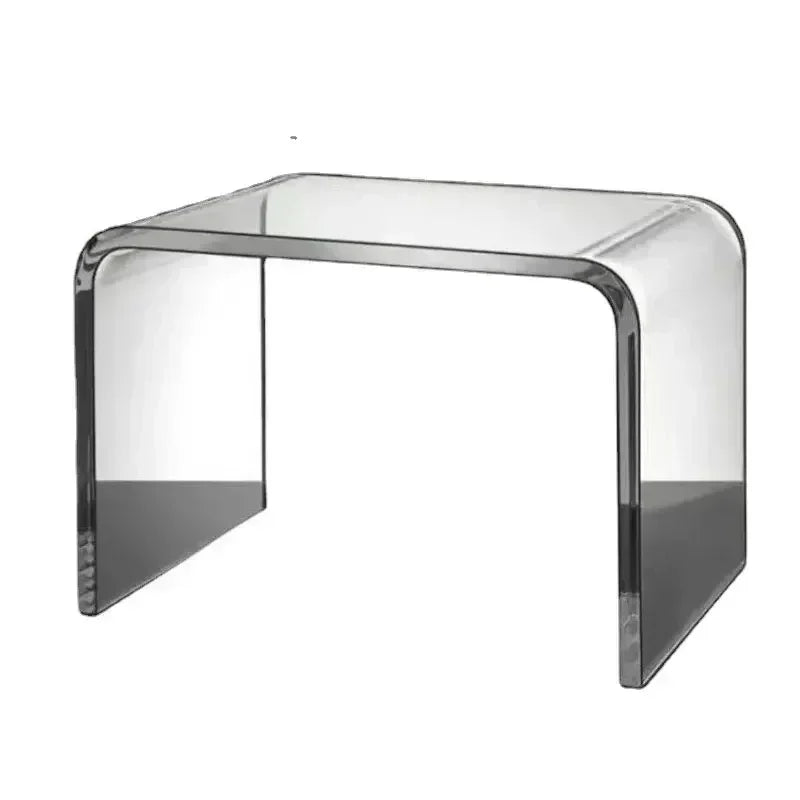 New Acrylic Glass Stool Change Shoes Footstool Family Sofa Stool Living Room Sofa Coffee Table Small Side Table Bench Table - HOMELIVING