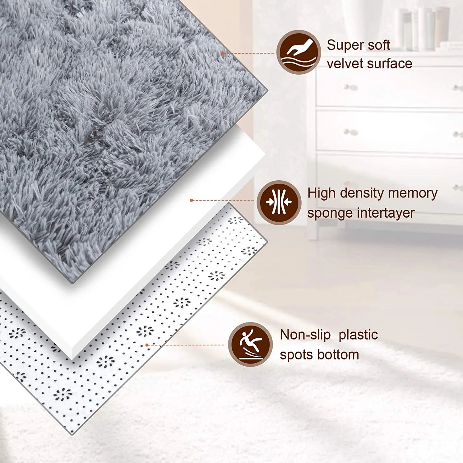 Plush Carpets Fluffy Ultra Soft Indoor Modern Area Rugs Living Room Play Mats For Children Bedroom Home Decor Nursery Rug - HOMELIVING