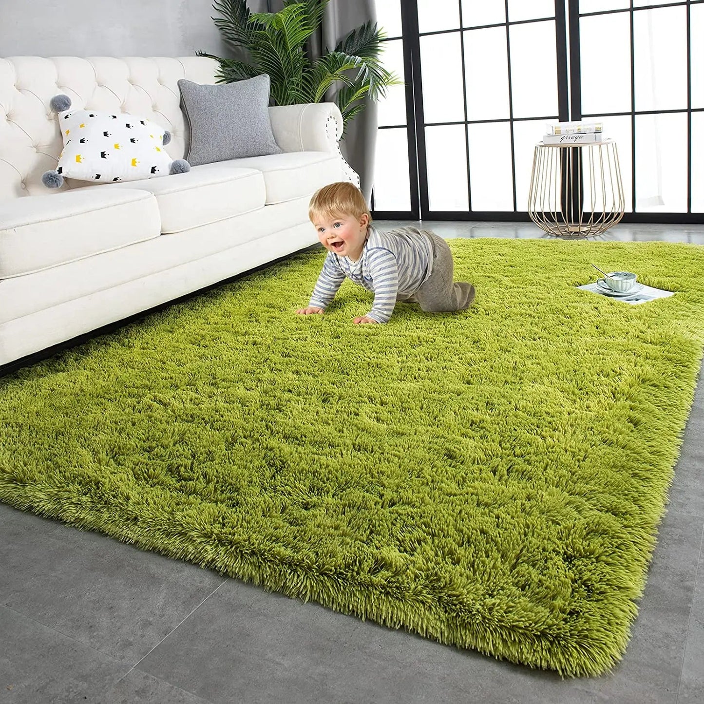 Plush Carpets Fluffy Ultra Soft Indoor Modern Area Rugs Living Room Play Mats For Children Bedroom Home Decor Nursery Rug - HOMELIVING