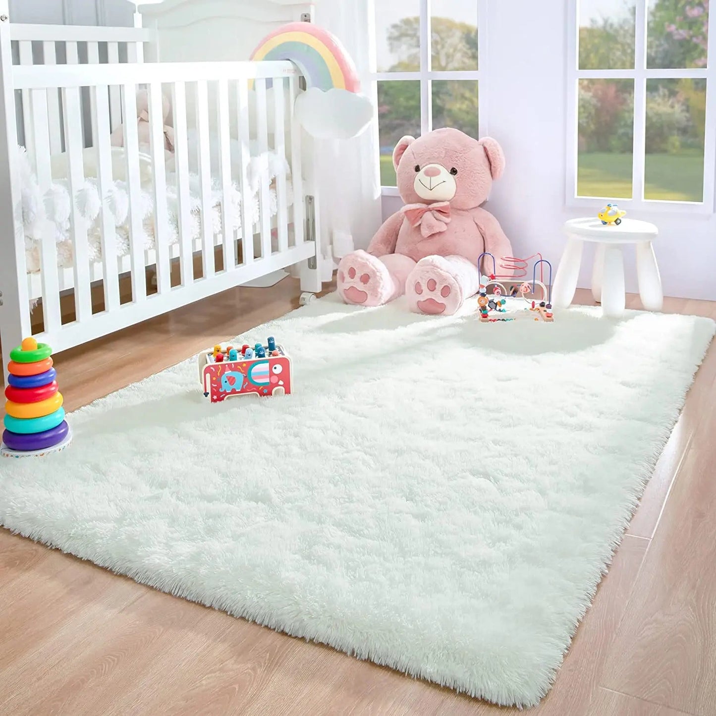 Plush Carpets Fluffy Ultra Soft Indoor Modern Area Rugs Living Room Play Mats For Children Bedroom Home Decor Nursery Rug - HOMELIVING