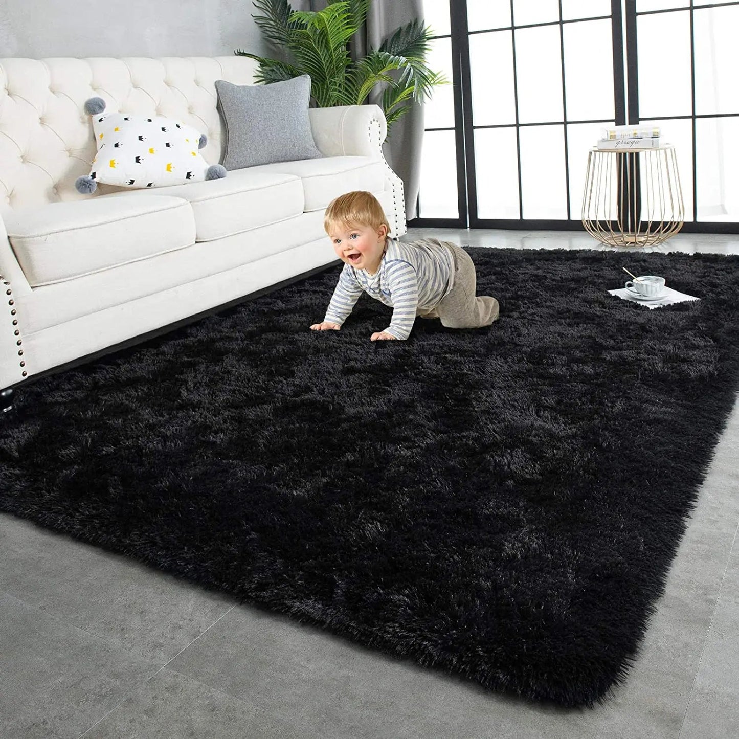 Plush Carpets Fluffy Ultra Soft Indoor Modern Area Rugs Living Room Play Mats For Children Bedroom Home Decor Nursery Rug - HOMELIVING
