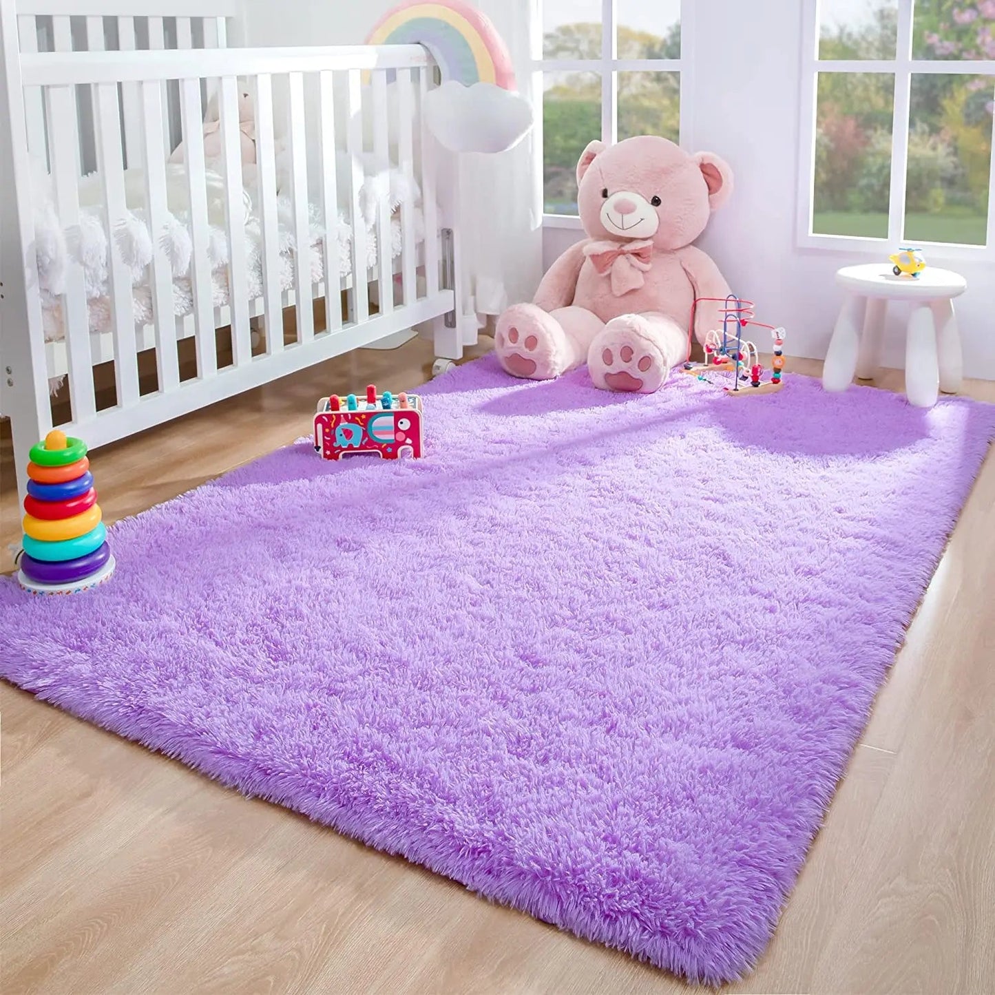 Plush Carpets Fluffy Ultra Soft Indoor Modern Area Rugs Living Room Play Mats For Children Bedroom Home Decor Nursery Rug - HOMELIVING