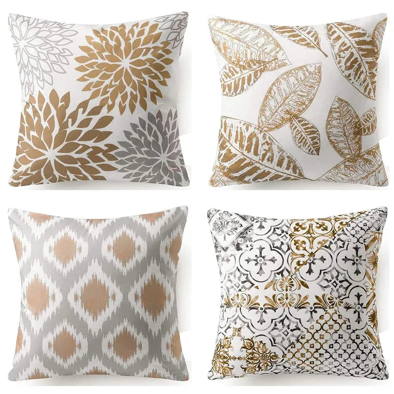 Coffee Colored Plant Series Pillow Cover