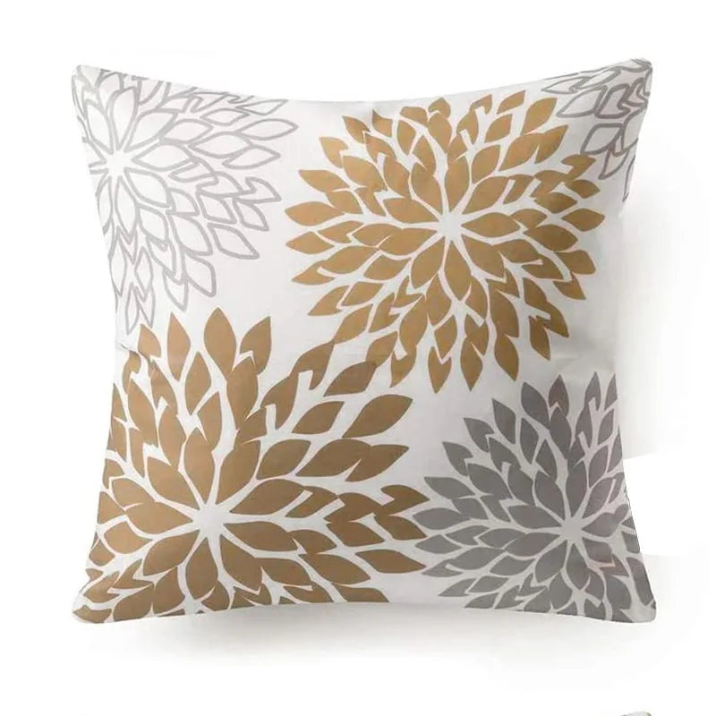 Coffee Colored Plant Series Pillow Cover
