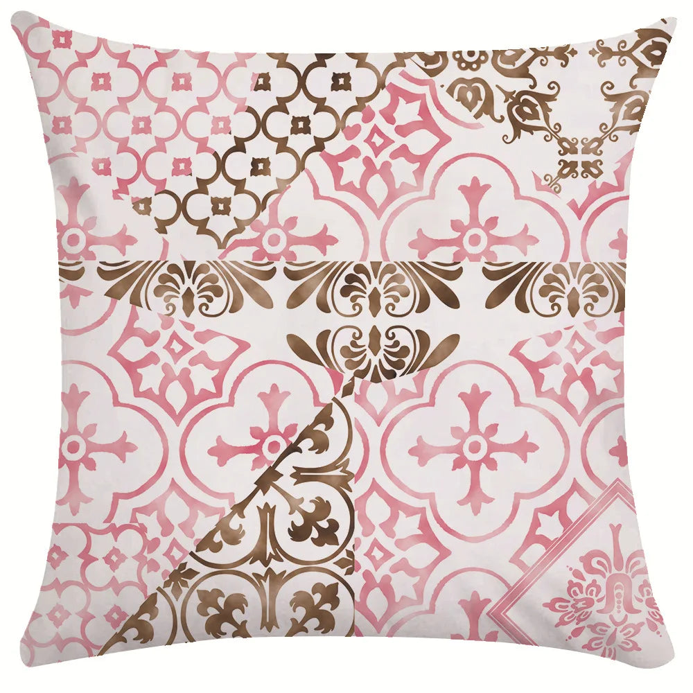 Coffee Colored Plant Series Pillow Cover