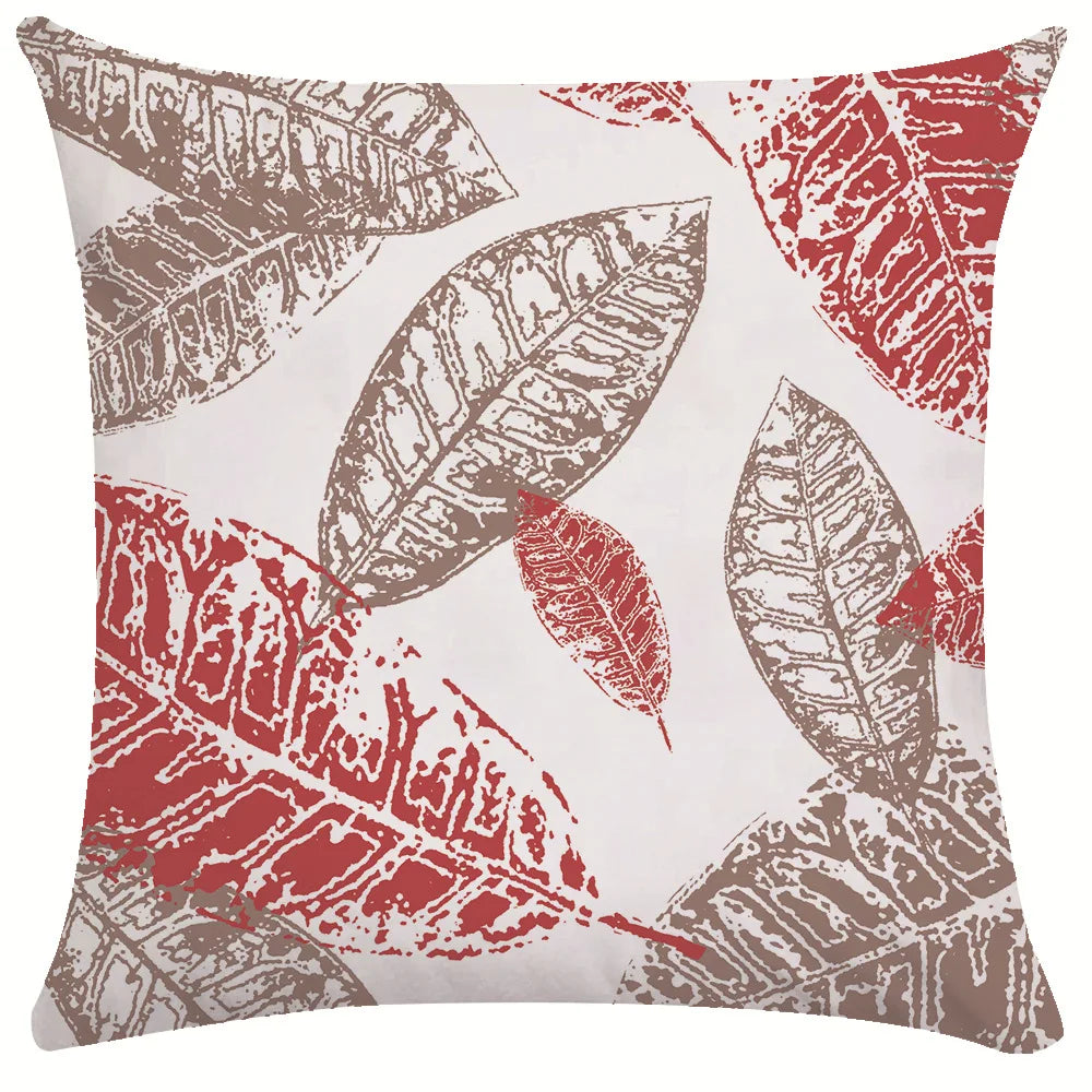 Coffee Colored Plant Series Pillow Cover