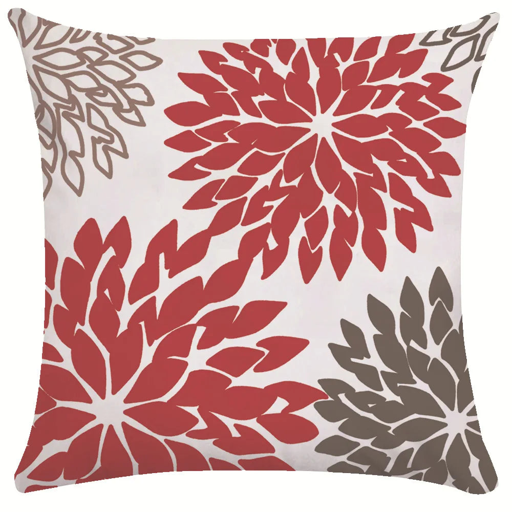 Coffee Colored Plant Series Pillow Cover