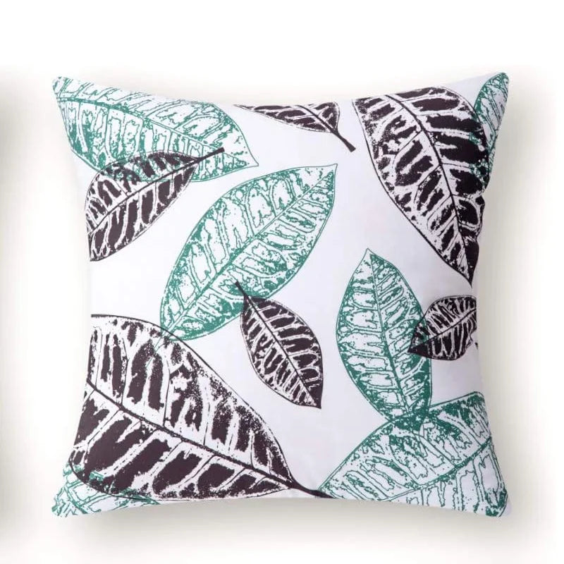 Coffee Colored Plant Series Pillow Cover