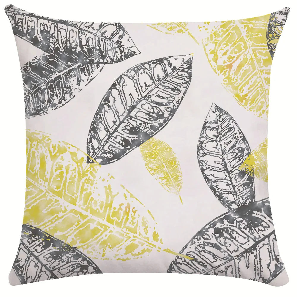 Coffee Colored Plant Series Pillow Cover
