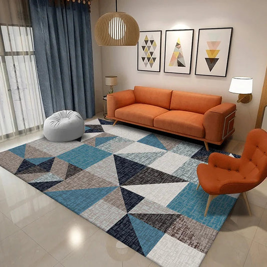 Nordic Geometric Non-Slip Living Room Carpet