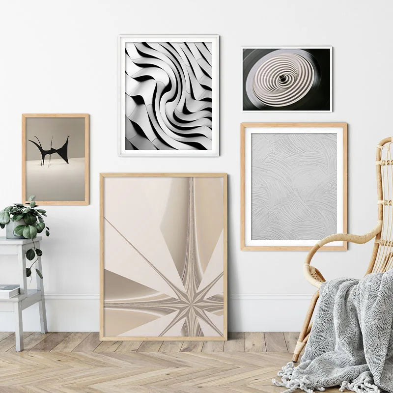 Abstract Modern Poster Wall Home Decor Picture Nordic Canvas Painting Luxury Minimalist Art Print for Living Room Bedroom - HOMELIVING
