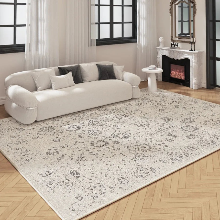 Stain-resistant Carpets for Living Room Decoration Retro Waterproof Kitchen Bedroom Entrance Doormats Non Slip Sofa Balcony Rugs - HOMELIVING