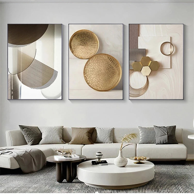 Modern Luxury  Aesthetic Wall Poster Printed Oil Painting on Canvas Poster Prints Wall Art Picture for Living Room Home Decor - HOMELIVING