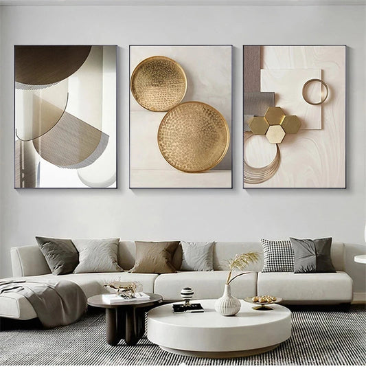 Modern Luxury  Aesthetic Wall Poster Printed Oil Painting on Canvas Poster Prints Wall Art Picture for Living Room Home Decor - HOMELIVING