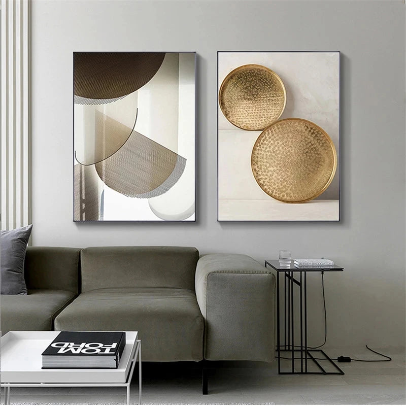 Modern Luxury  Aesthetic Wall Poster Printed Oil Painting on Canvas Poster Prints Wall Art Picture for Living Room Home Decor - HOMELIVING