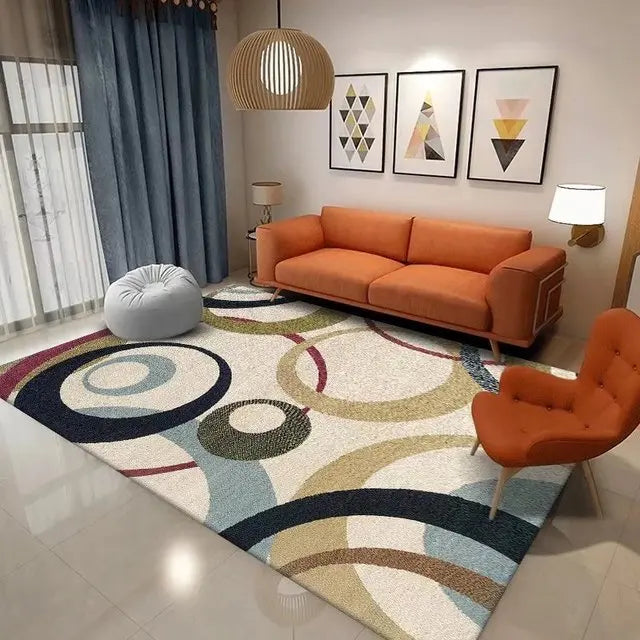Nordic Geometric Carpet for Living Room Home Decor Sofa Table Large Area Rugs Bedroom Doormat  Anti-slip Floor Mat  Alfombra - HOMELIVING