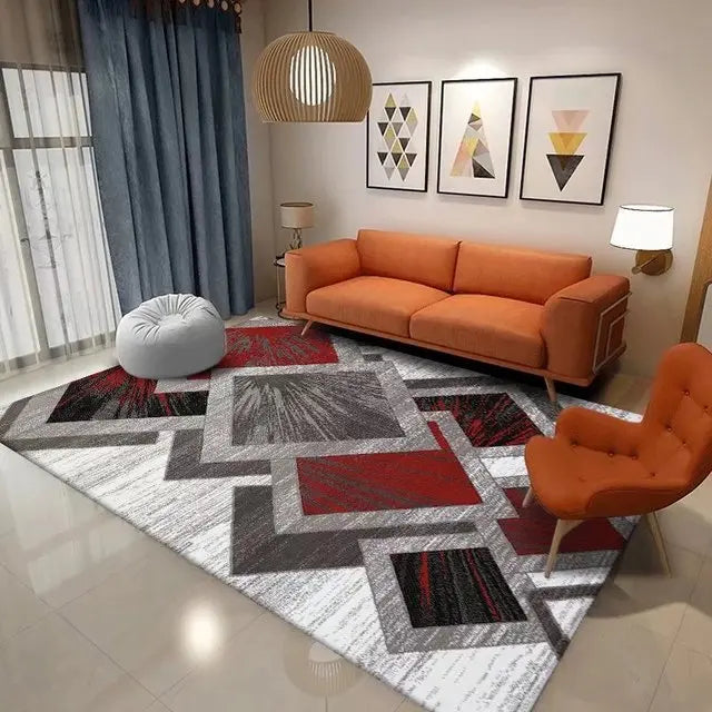 Nordic Geometric Carpet for Living Room Home Decor Sofa Table Large Area Rugs Bedroom Doormat  Anti-slip Floor Mat  Alfombra - HOMELIVING