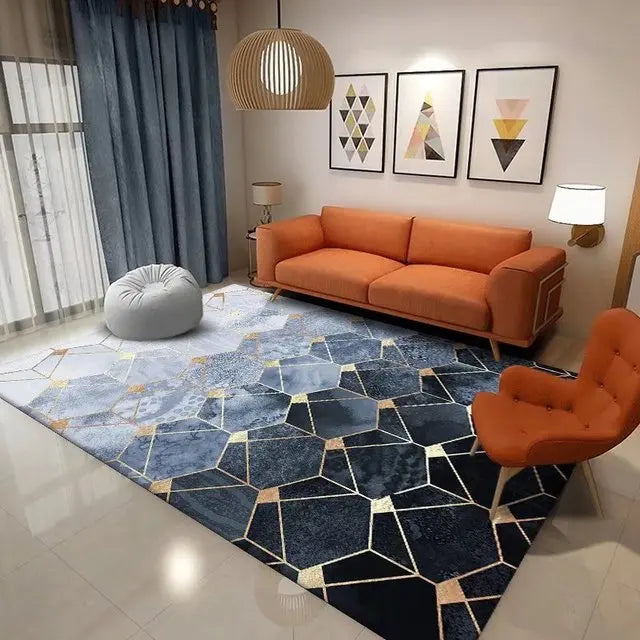 Nordic Geometric Carpet for Living Room Home Decor Sofa Table Large Area Rugs Bedroom Doormat  Anti-slip Floor Mat  Alfombra - HOMELIVING