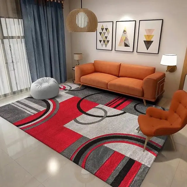 Nordic Geometric Carpet for Living Room Home Decor Sofa Table Large Area Rugs Bedroom Doormat  Anti-slip Floor Mat  Alfombra - HOMELIVING