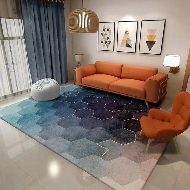 Nordic Geometric Carpet for Living Room Home Decor Sofa Table Large Area Rugs Bedroom Doormat  Anti-slip Floor Mat  Alfombra - HOMELIVING