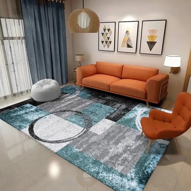 Nordic Geometric Carpet for Living Room Home Decor Sofa Table Large Area Rugs Bedroom Doormat  Anti-slip Floor Mat  Alfombra - HOMELIVING