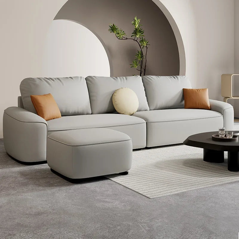 Puffs Lounge Living Room Sofas Leather Comfortable Small Lazy Living Room Sofas Cloud Divani Da Soggiorno Patio Furniture - HOMELIVING