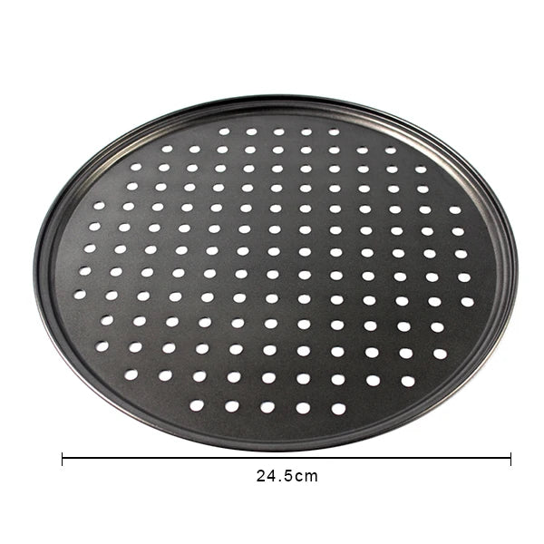 Nonstick Carbon Steel Pizza Crisper Tray - Round Deep Dish Pan