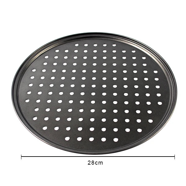 Nonstick Carbon Steel Pizza Crisper Tray - Round Deep Dish Pan