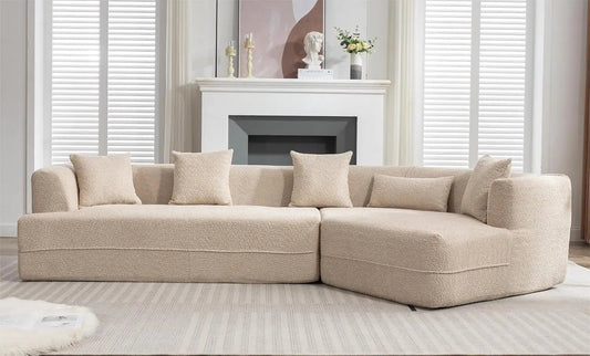 Modular Sectional Sofa, Modern Minimalist Style Couch with pillows for Living Room,Easy assembly,variety of color options - HOMELIVING