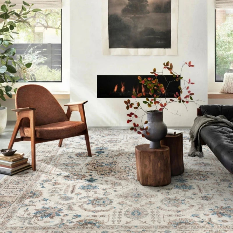Carpet for Living Room Vintage Home Decoratio Soft Bedroom Nordic Large Area Plush Mat Coffee Tables Minimalist IG Rug ковер 러그 - HOMELIVING