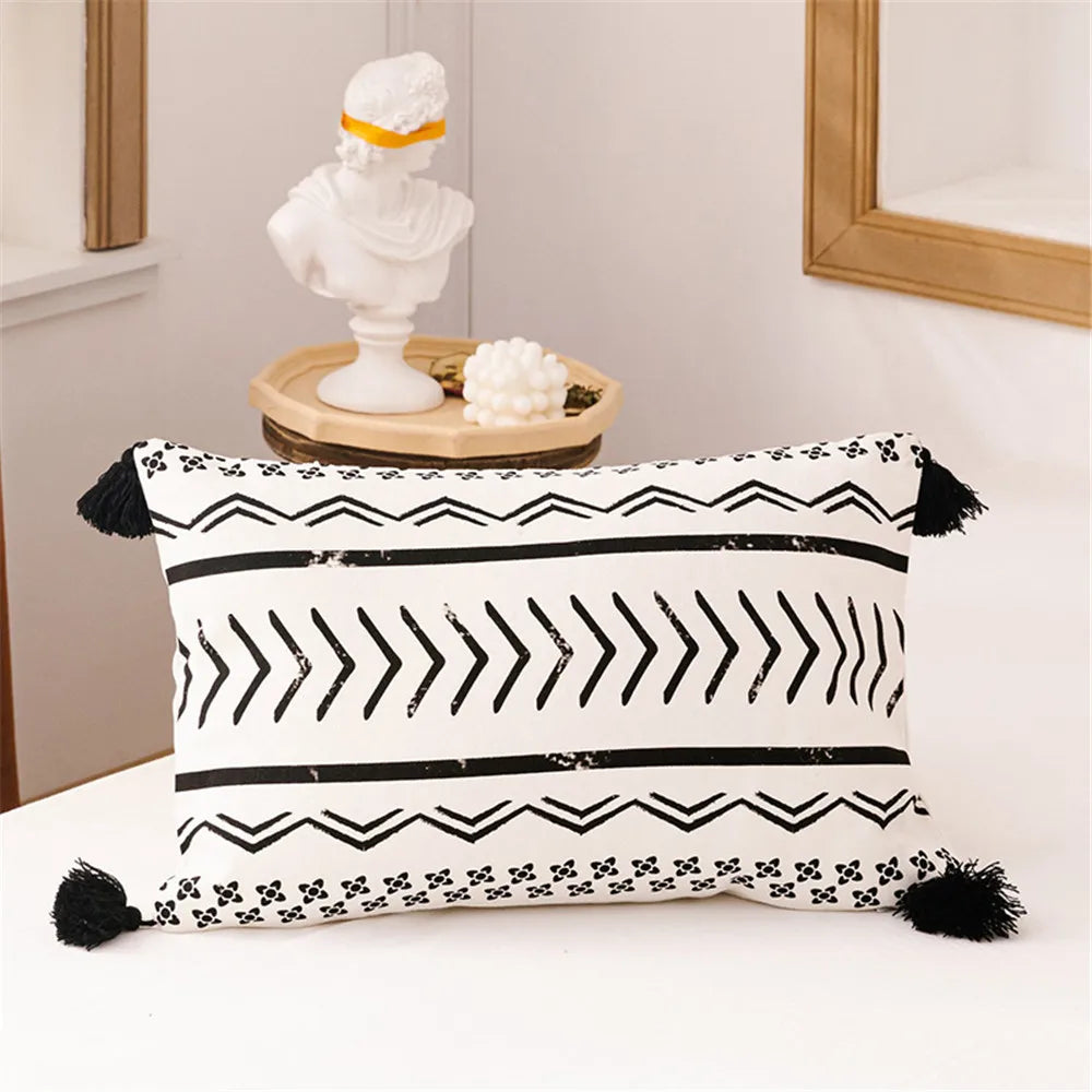 Faux Leather Patchwork Cushion Cover 45x45cm/35x50cm