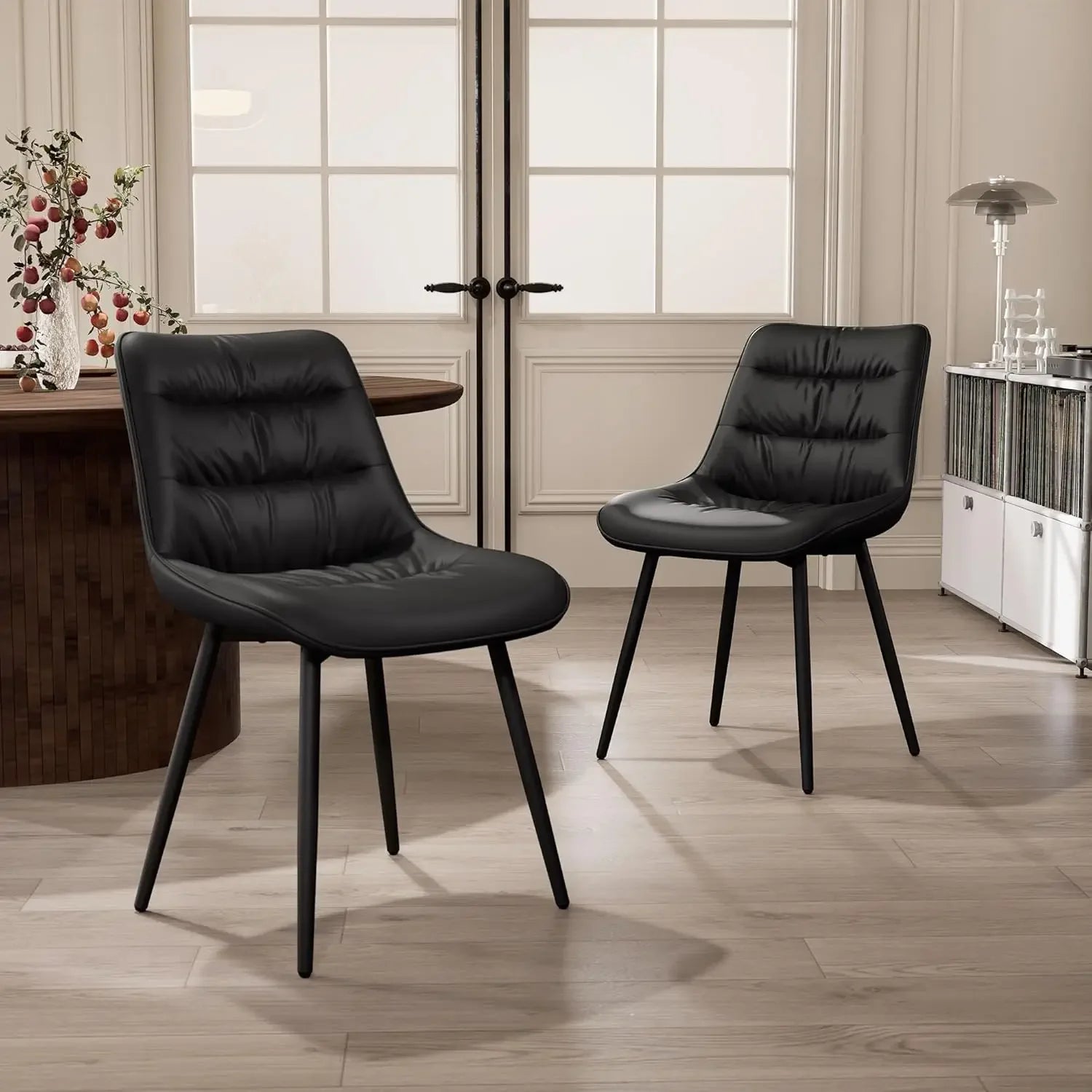 Modern Dining Chairs Set of 2, Upholstered Accent Chair, Suitable for Kitchen, Dining Room, Living Room and Bedrooms - HOMELIVING