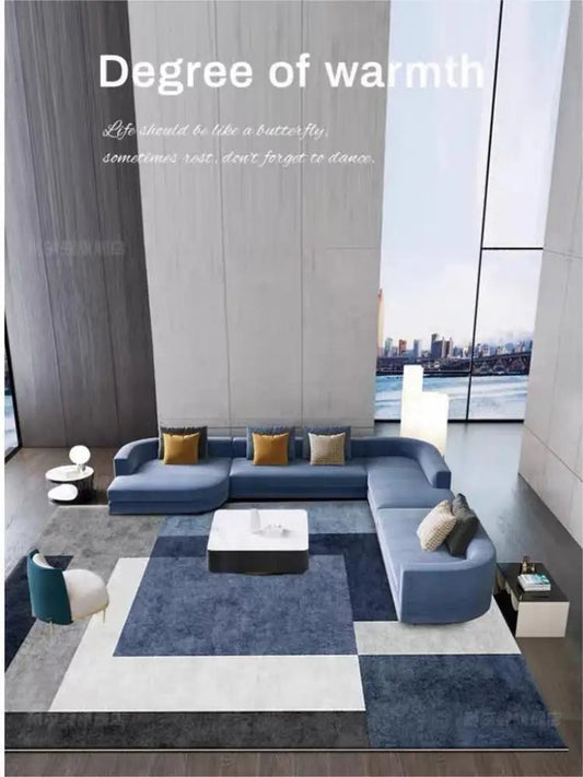 Crystal Velvet Geometric Carpet Home Bedroom Bed Blanket Living Room Sofa Coffee Table Mat - HOMELIVING