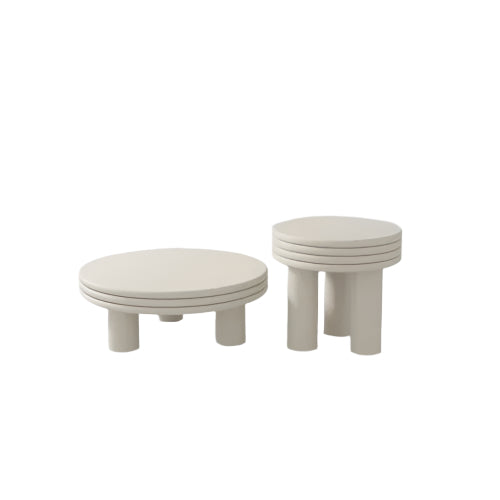 Nordic Light Luxury Coffee Table round Modern Simple Home Small Apartment Living Room Creative Combination Side Table - HOMELIVING