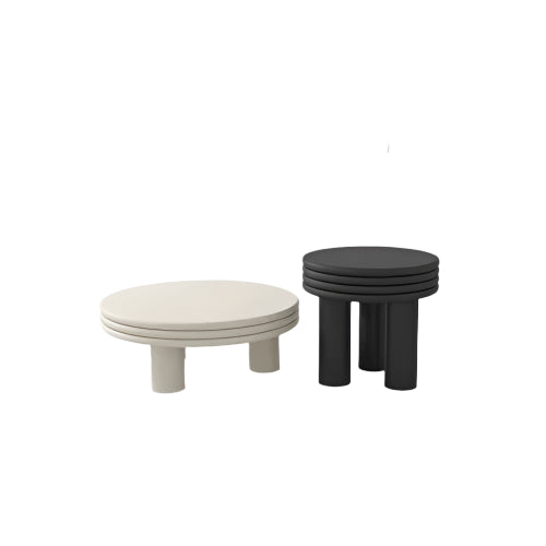 Nordic Light Luxury Coffee Table round Modern Simple Home Small Apartment Living Room Creative Combination Side Table - HOMELIVING