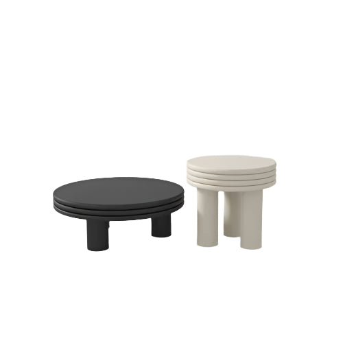 Nordic Light Luxury Coffee Table round Modern Simple Home Small Apartment Living Room Creative Combination Side Table - HOMELIVING