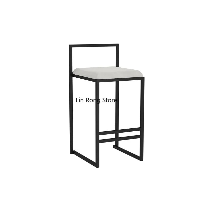 Nordic Designer Bar Chair Modern Bar Stool Industrial Style Barstool Nordic Backrest Banquet Kitchen Silla De Bar Furniture HY - HOMELIVING