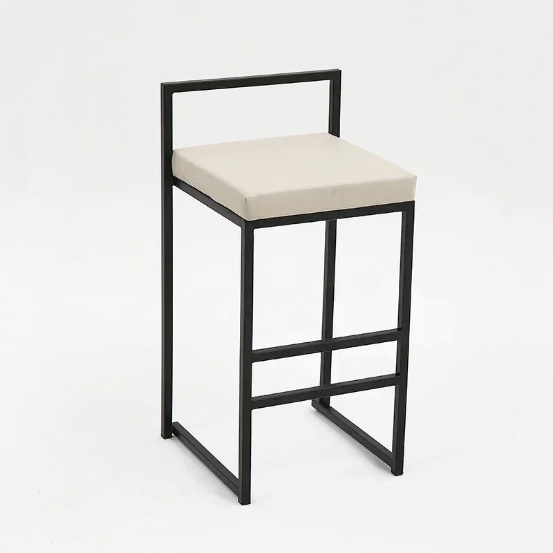 Nordic Designer Bar Chair Modern Bar Stool Industrial Style Barstool Nordic Backrest Banquet Kitchen Silla De Bar Furniture HY - HOMELIVING