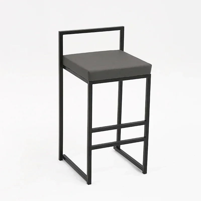 Nordic Designer Bar Chair Modern Bar Stool Industrial Style Barstool Nordic Backrest Banquet Kitchen Silla De Bar Furniture HY - HOMELIVING
