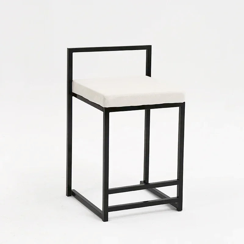 Nordic Designer Bar Chair Modern Bar Stool Industrial Style Barstool Nordic Backrest Banquet Kitchen Silla De Bar Furniture HY - HOMELIVING
