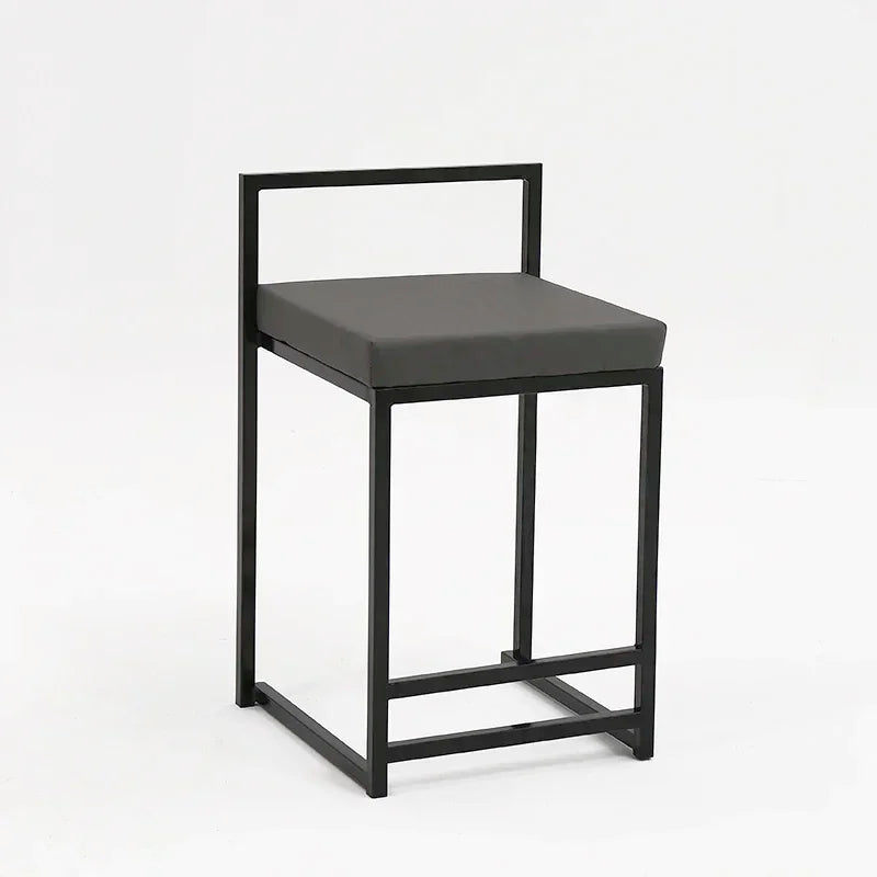 Nordic Designer Bar Chair Modern Bar Stool Industrial Style Barstool Nordic Backrest Banquet Kitchen Silla De Bar Furniture HY - HOMELIVING