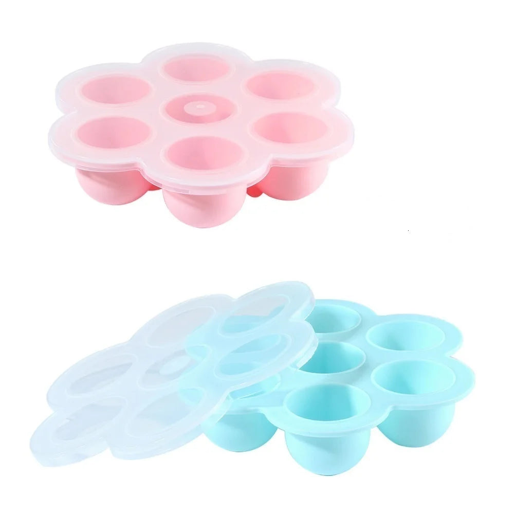 7-Hole Silicone Egg Bites Molds Set