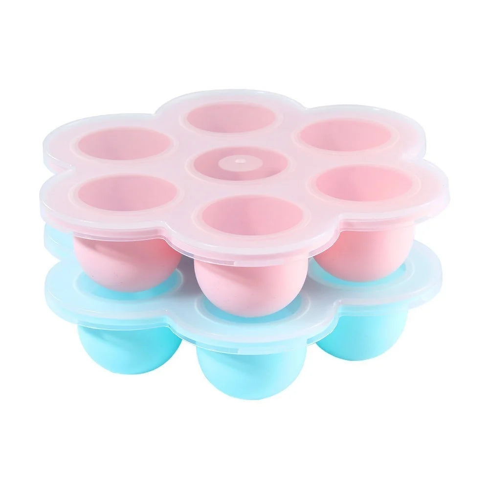7-Hole Silicone Egg Bites Molds Set